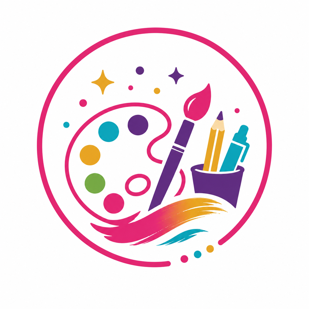 Palette and paintbrush icon